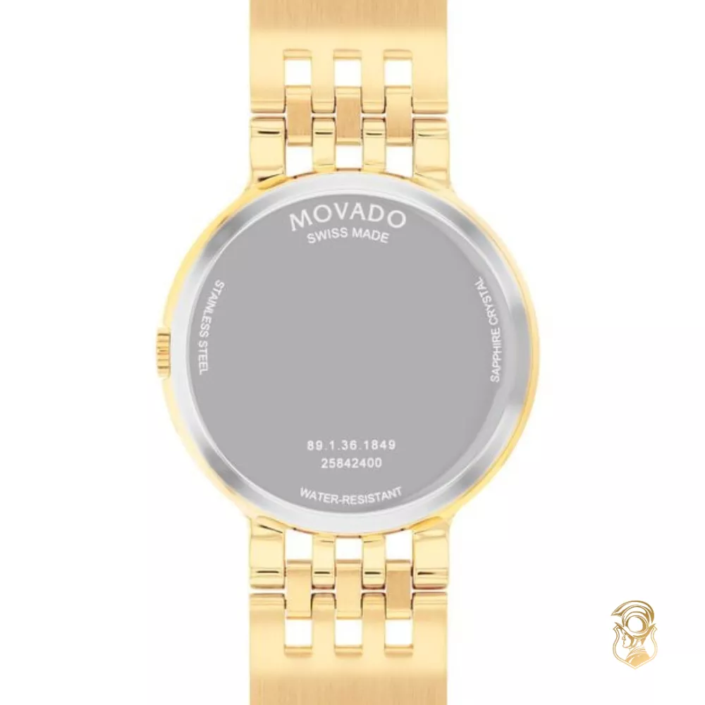 Movado Essence Gold-Tone Unisex Watch 38mm