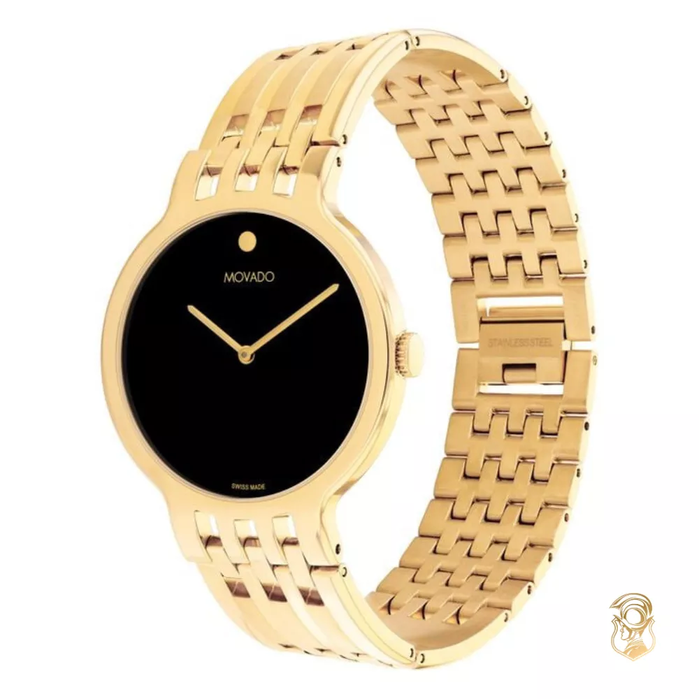 Movado Essence Gold-Tone Unisex Watch 38mm