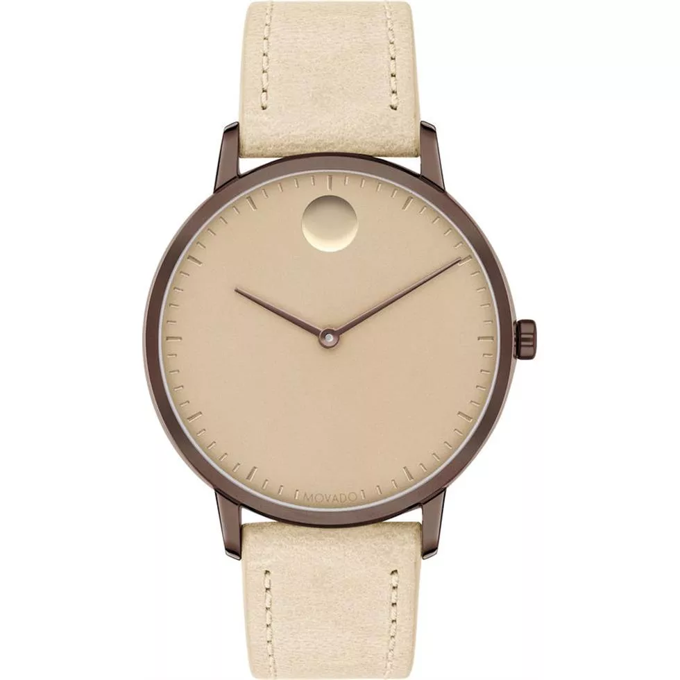 Movado Face Bronze Ion-Plated Watch 35mm 
