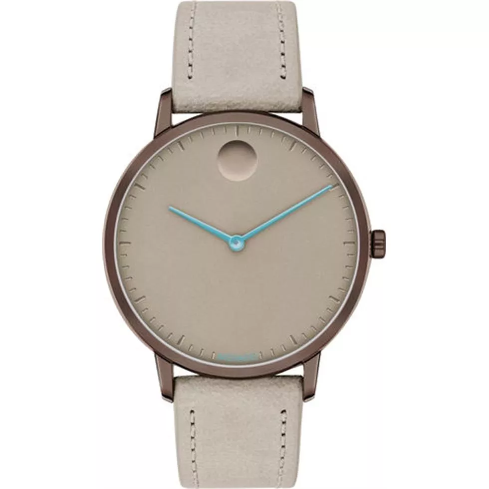 Movado Face Brown Ion Plated Dial Watch 35mm