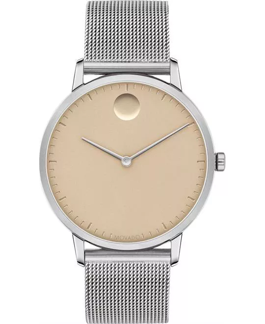 Movado Face Case On A Mesh Bracelet Watch 35mm 