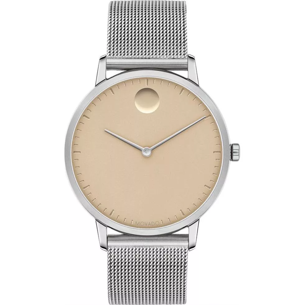 Movado Face Case On A Mesh Bracelet Watch 35mm 