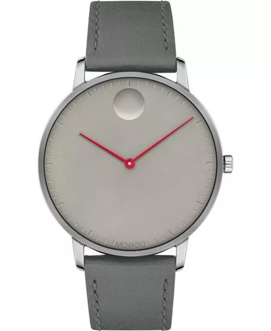 Movado Face Light Grey Ion-plated Watch 41mm