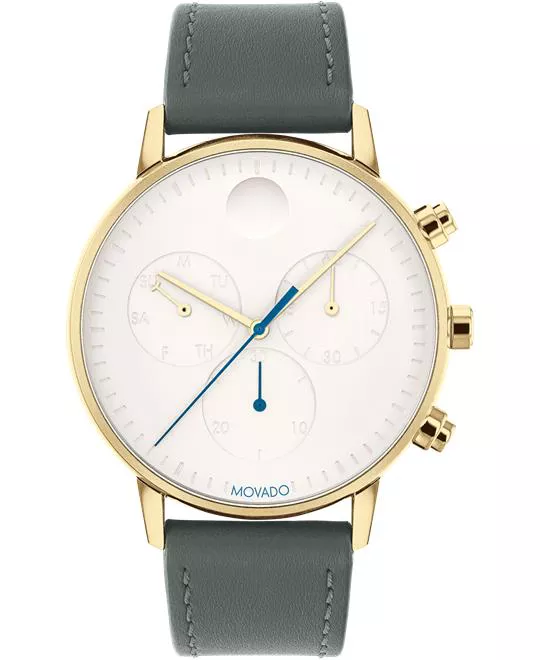 Movado Face Yellow Watch 43mm