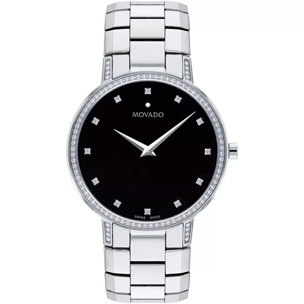 Movado Faceto Stainless Steel Men's Watch 39mm