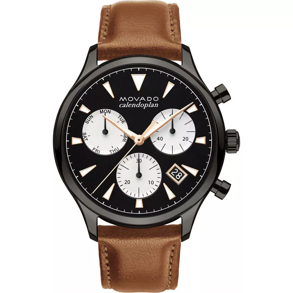 MOVADO HERITAGE SERIES WATCH 43mm