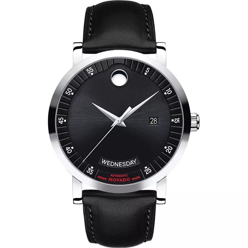 Movado Men's Red Label Wrist Watch 42mm