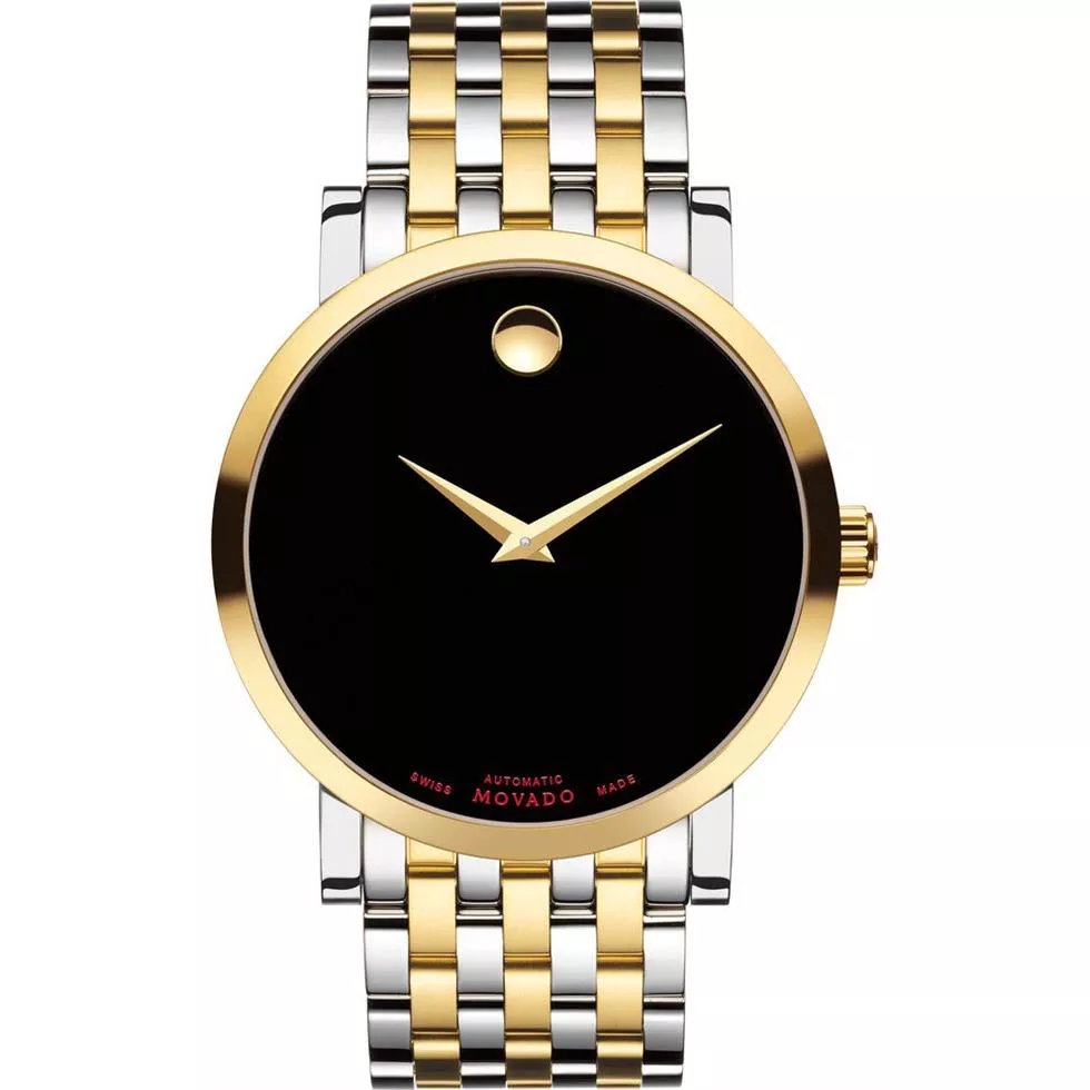 Movado Red Label Black Automatic Watch 42mm
