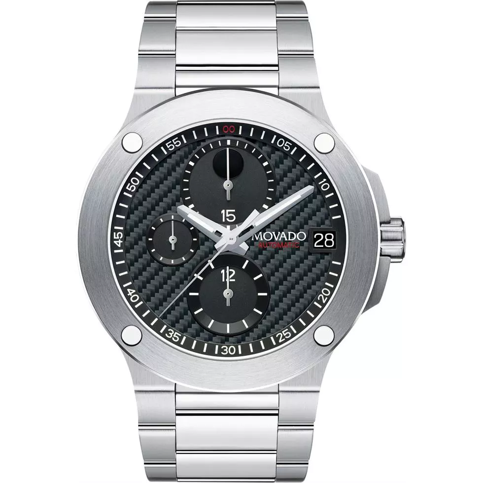 Movado Swiss Automatic Chronograph Watch 46mm 