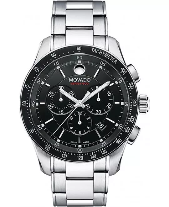 Movado Series 800 Swiss Chrono Watch 42mm 