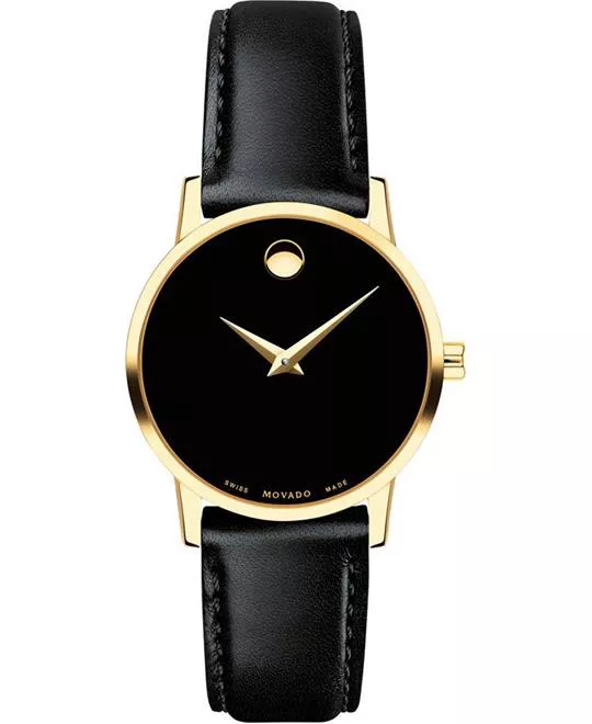 Movado Museum Classic Black Dial Ladies Watch 28mm