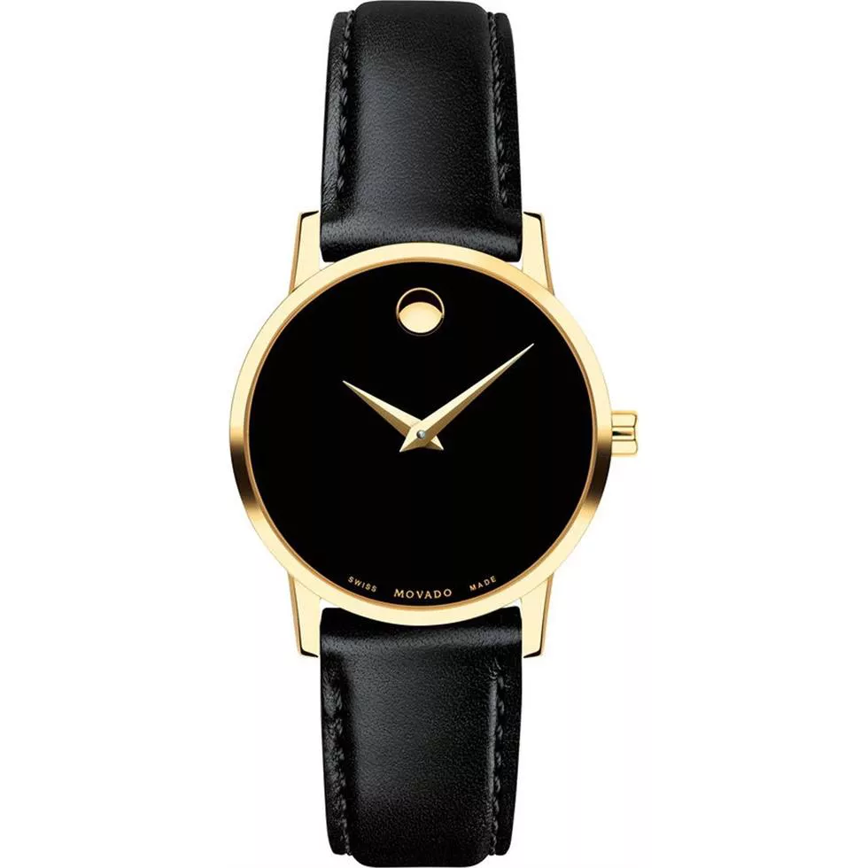 Movado Museum Classic Black Dial Ladies Watch 28mm