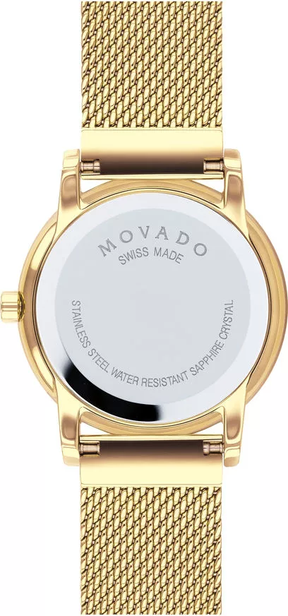 Movado Museum Classic Gold PVD Watch 28mm 