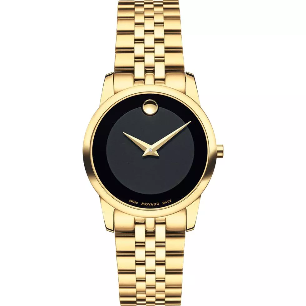 Movado Museum Classic Gold PVD Watch 28mm