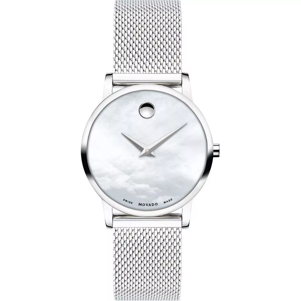 Movado Museum Classic White Watch 28mm