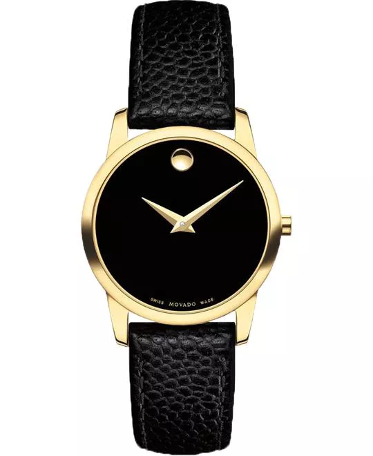 Movado Museum Gold Plated Watch 28mm