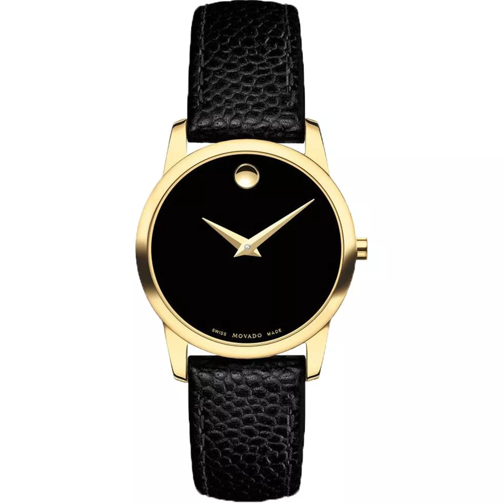 Movado Museum Gold Plated Watch 28mm