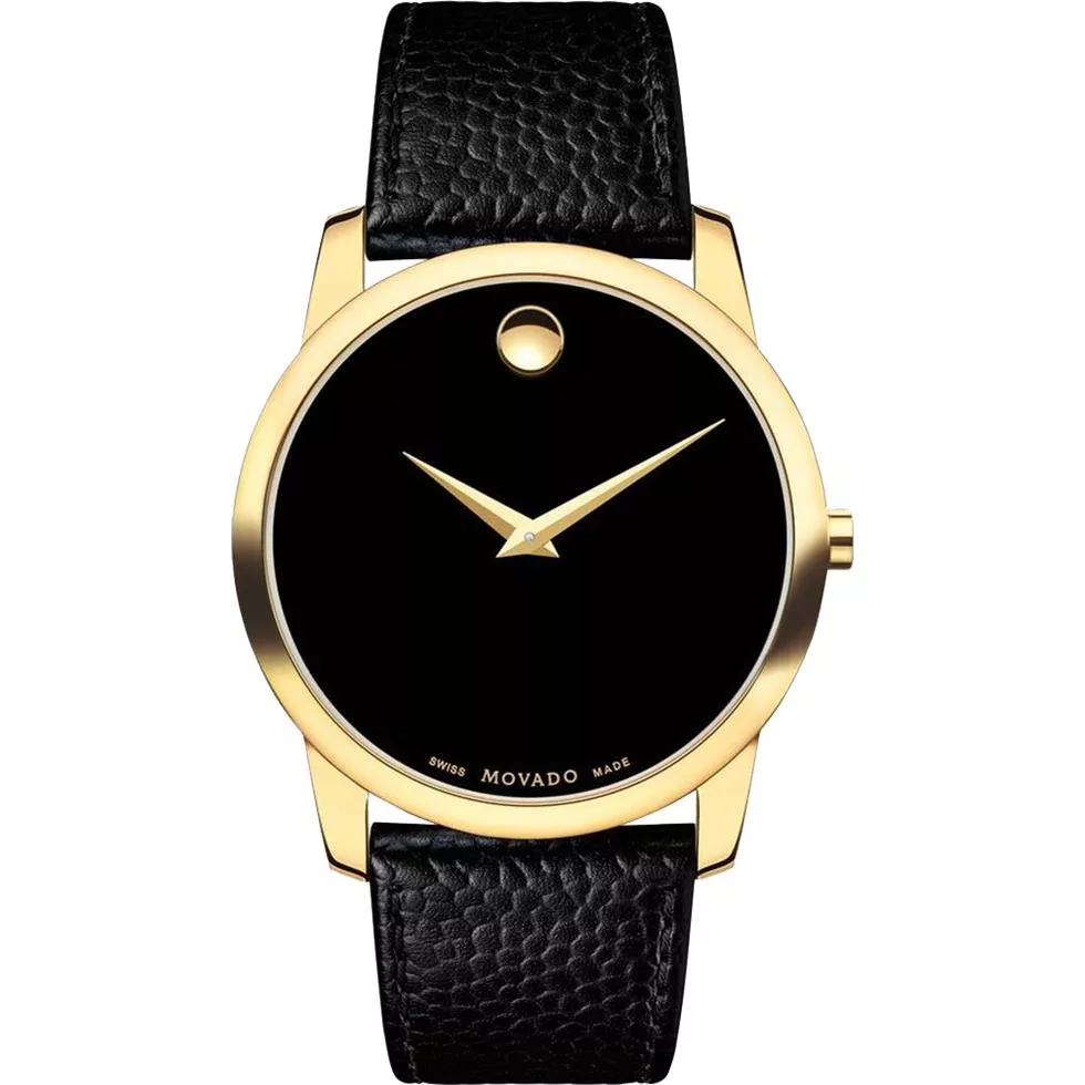 Movado Museum Gold Plated Watch 40mm