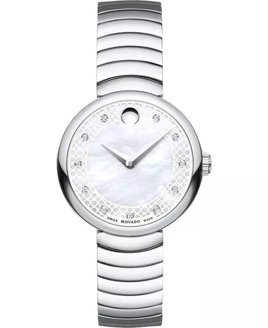 MOVADO Myla White Mother Of Pearl Watch 28.5mm