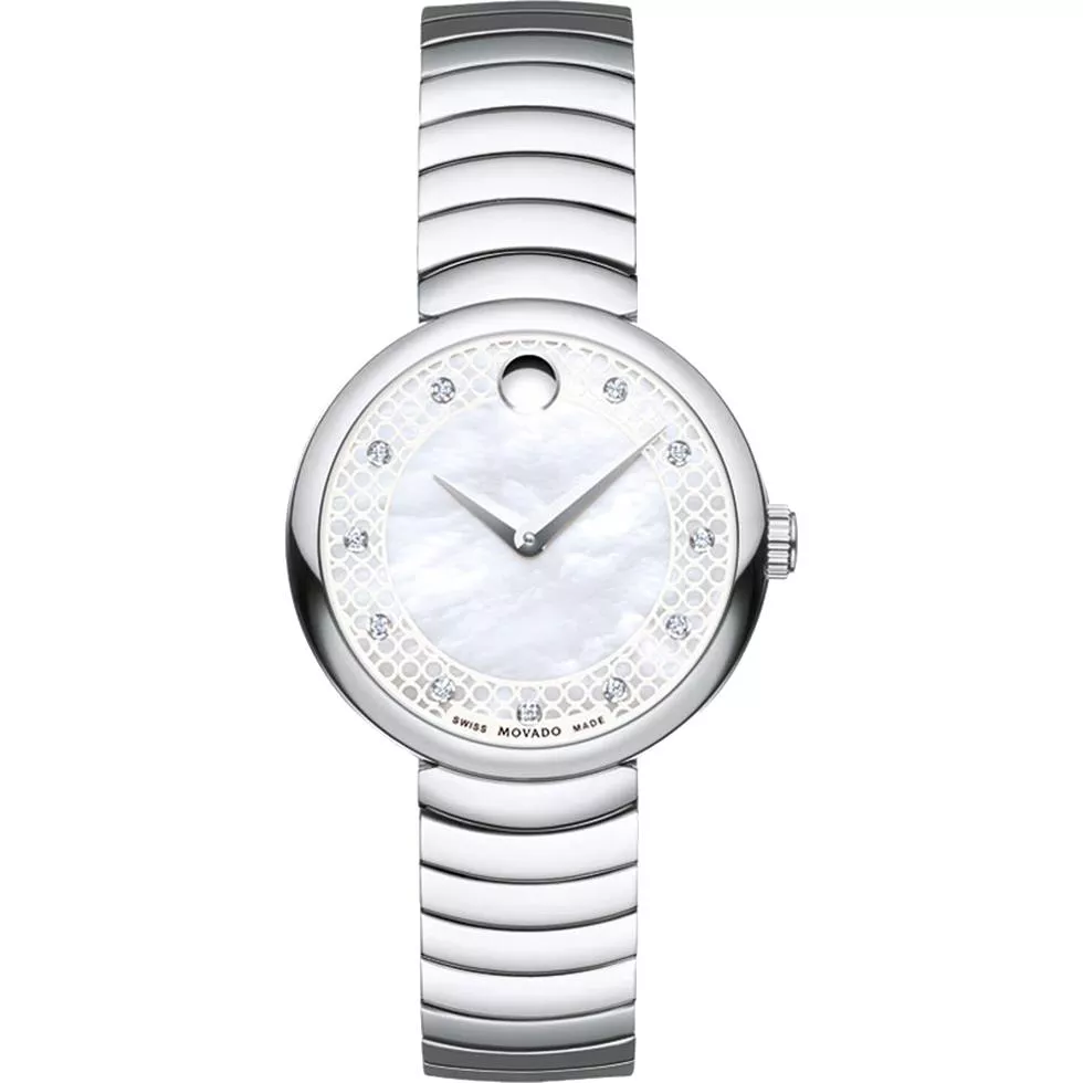 MOVADO Myla White Mother Of Pearl Watch 28.5mm