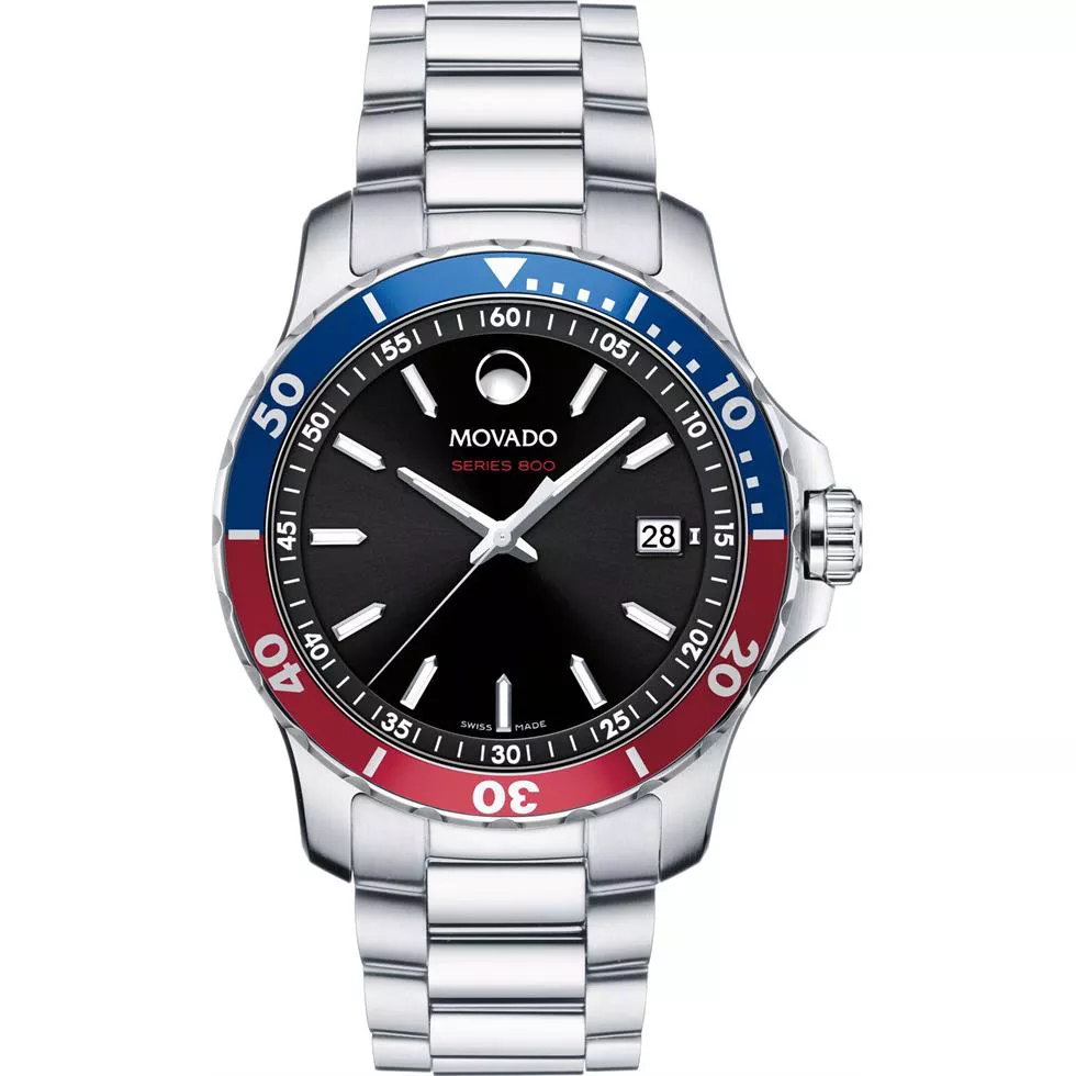 Movado Series 800 Black-Toned Watch 40mm