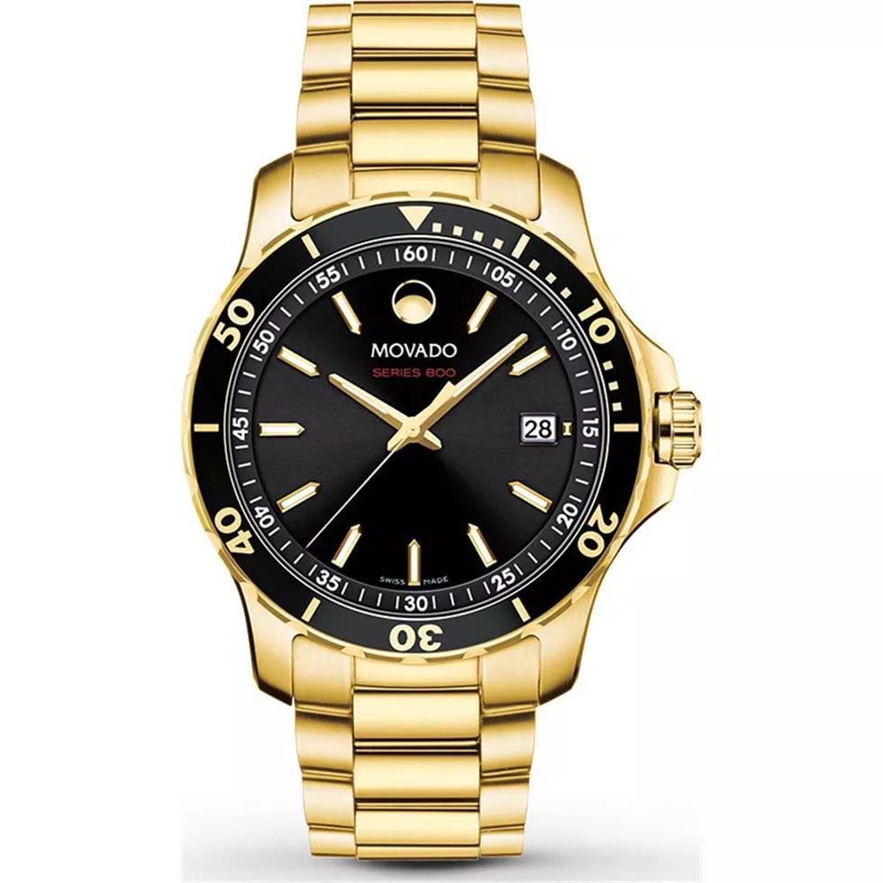 Movado Series 800 Gold PVD Watch 40mm