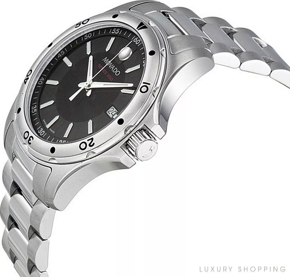 Movado Series 800 Quartz Black Watch 40mm
