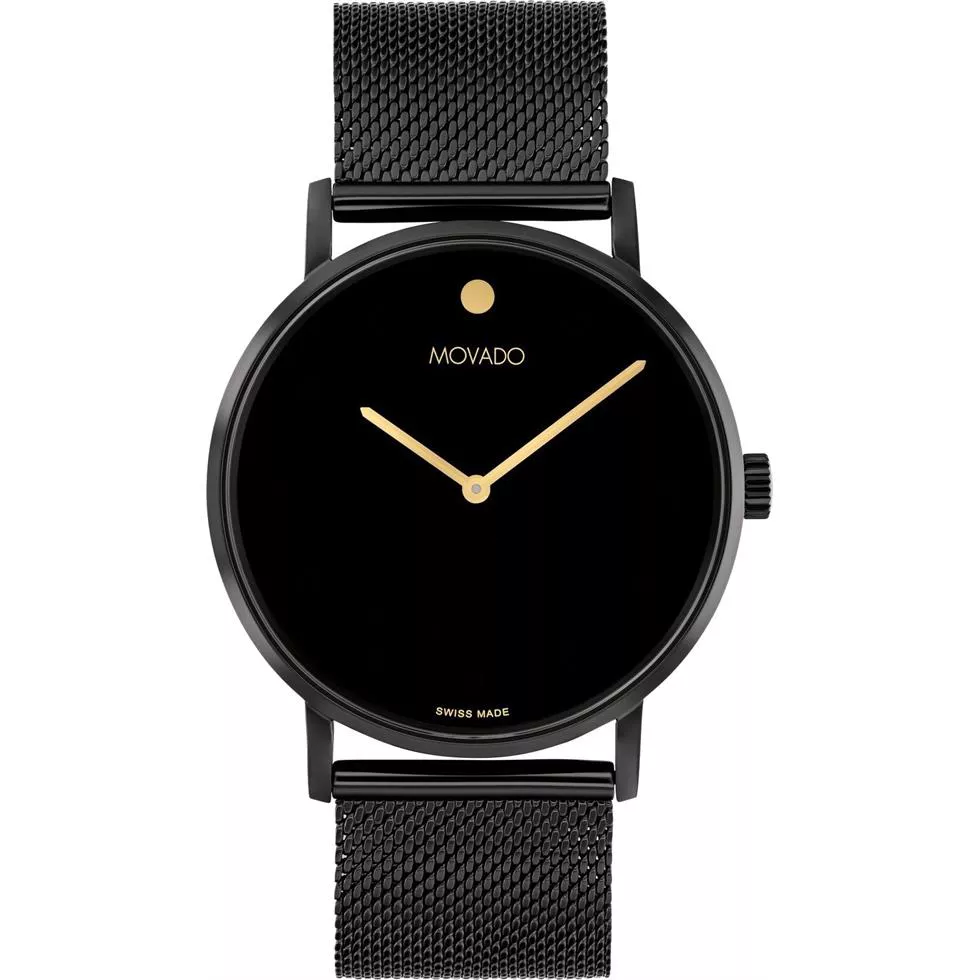 Movado Signature Black Tone Watch 40mm