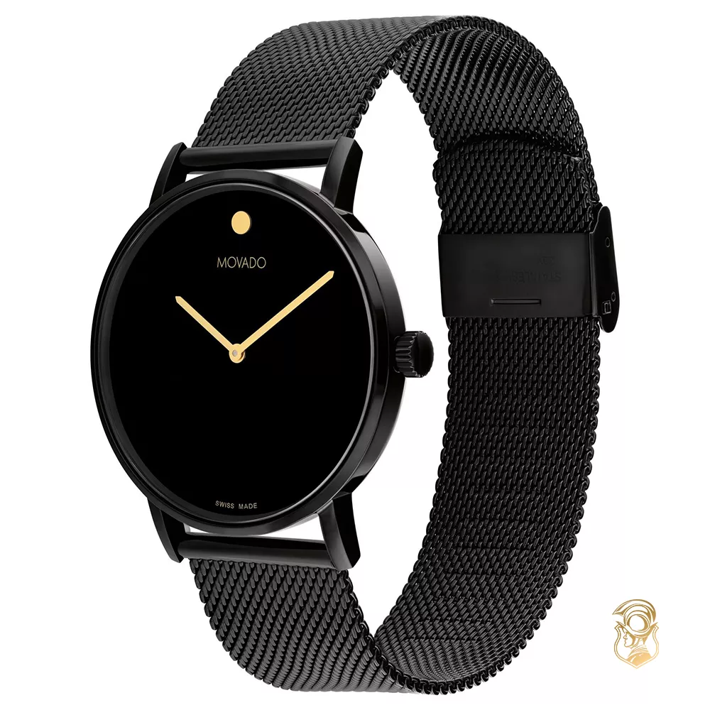 Movado Signature Black Tone Watch 40mm