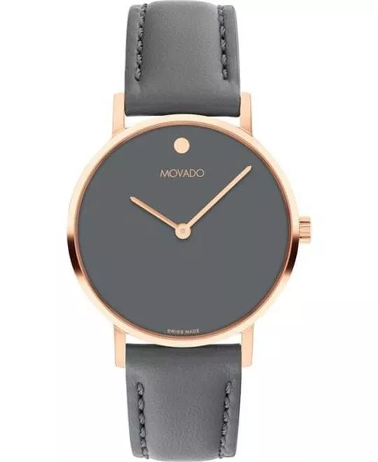 Movado Signature Grey-Tone Watch 32mm