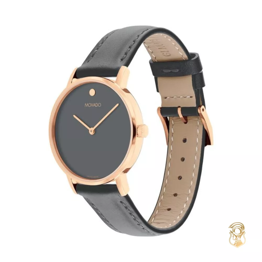 Movado Signature Grey-Tone Watch 32mm