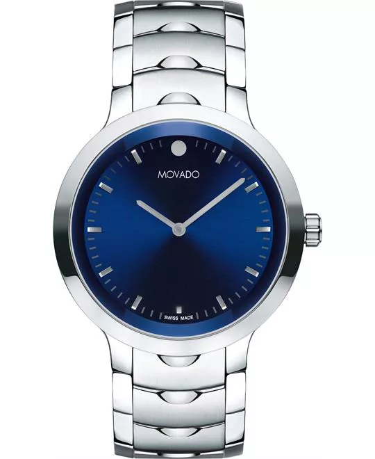 Movado Stellar Blue Tone Watch 40mm