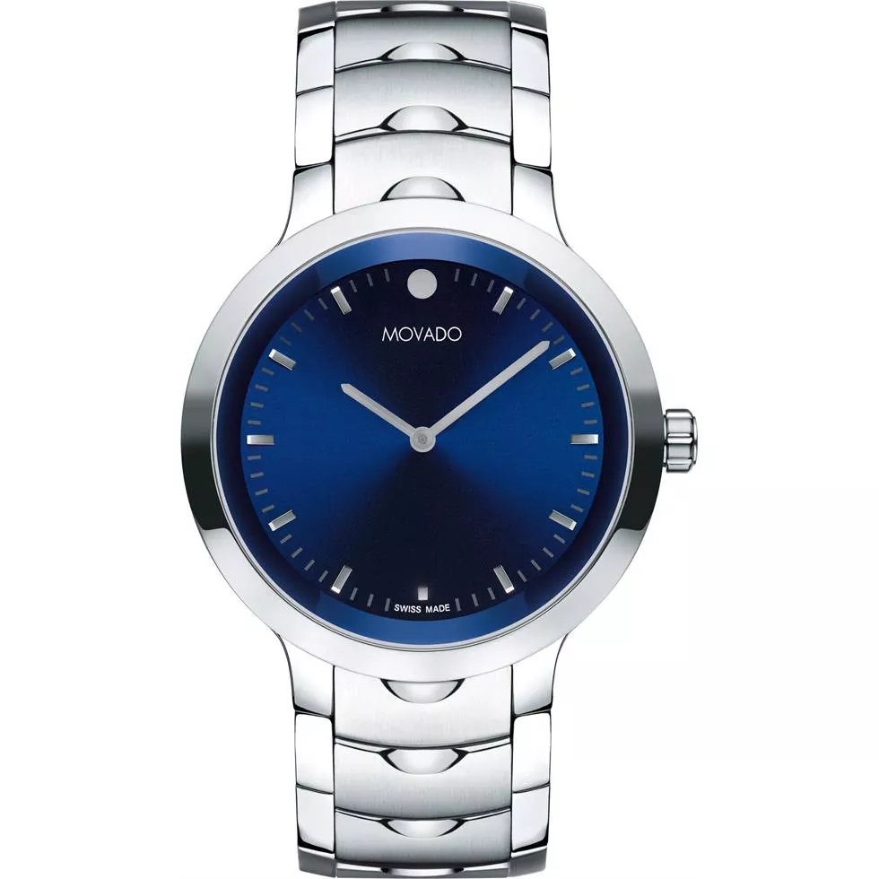 Movado Stellar Blue Tone Watch 40mm