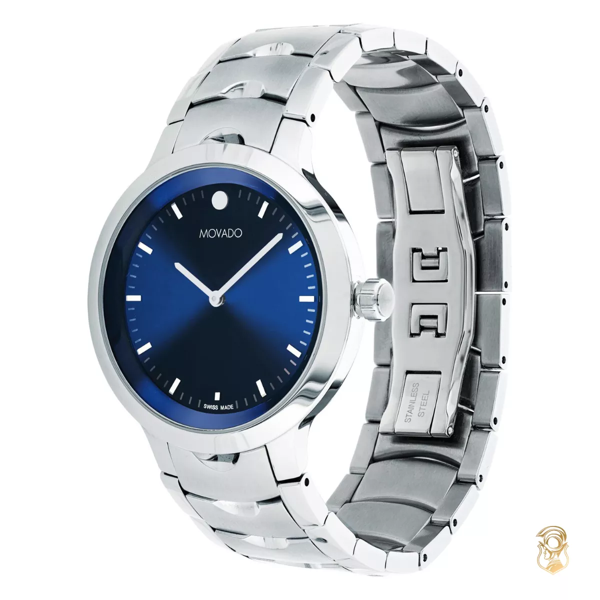 Movado Stellar Blue Tone Watch 40mm