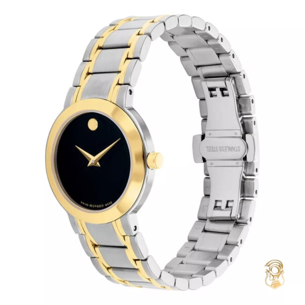 Movado Stiri Black Dial Ladies Watch 28mm