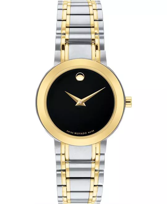 Movado Stiri Black Dial Ladies Watch 28mm