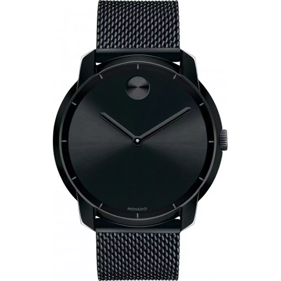 Movado Swiss Bold Black Ion-Plated Watch 44mm