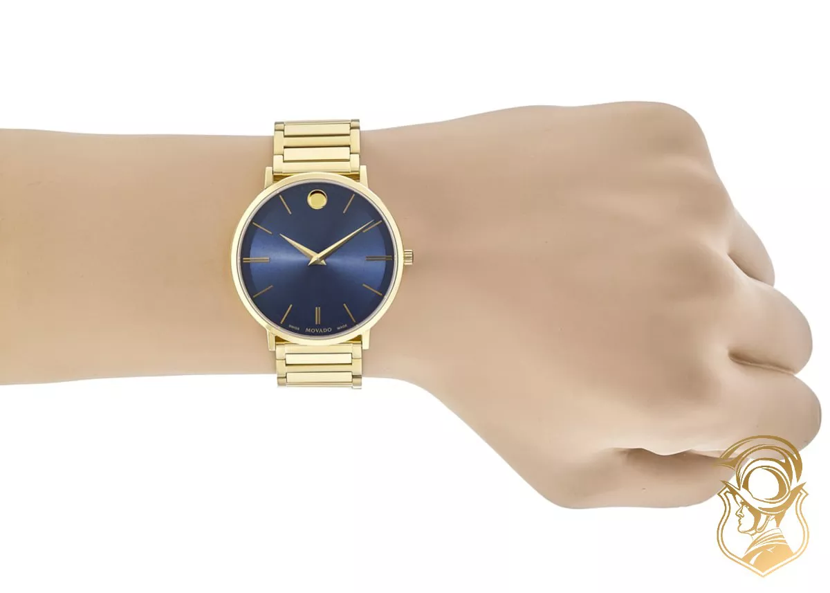 Movado ultra outlet slim blue