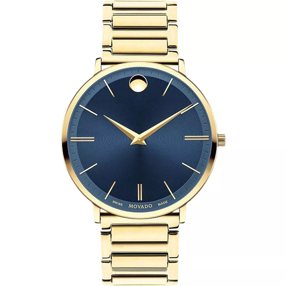 Movado Ultra Slim Blue Men's Watch 40mm 