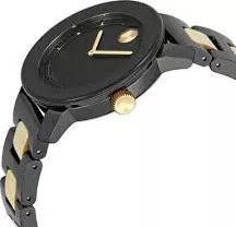 Movado Unisex Swiss Bold Gold Ion-Plated  Watch 36mm 