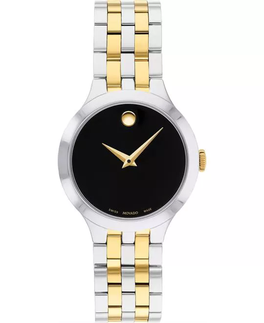 Movado Veturi Quartz Black Museum Watch 28MM