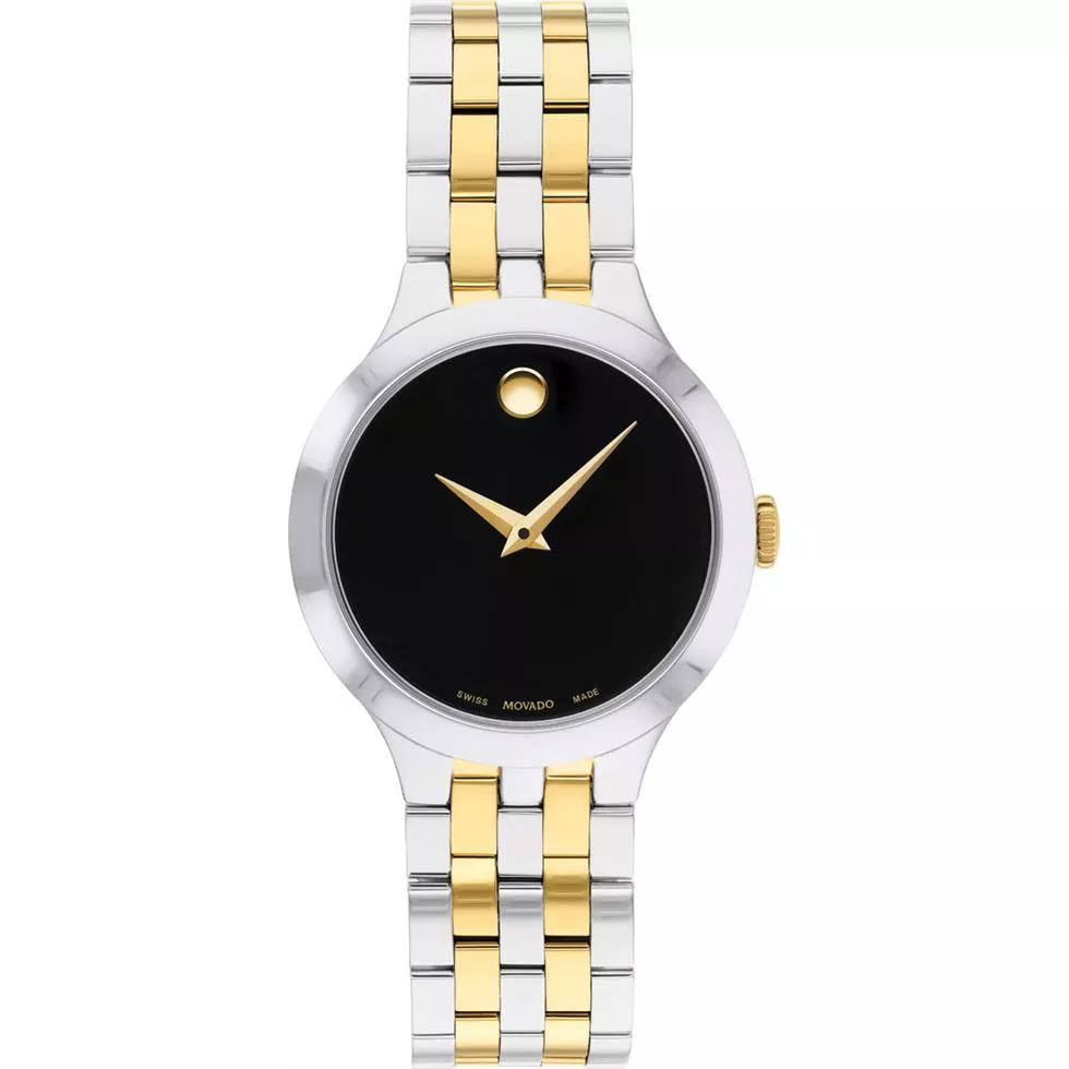 Movado Veturi Quartz Black Museum Watch 28MM