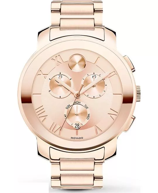Movado Bold Rose Gold-Tone Watch 40mm