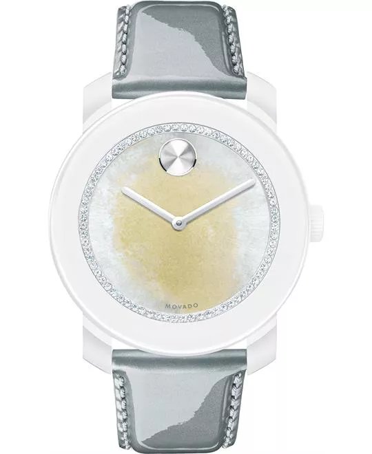 Movado Women's Swiss Bold Gray Pearlized Watch 42mm 