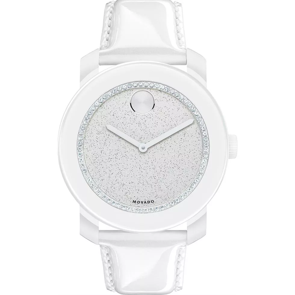 Movado Women's Swiss Bold Pearlized White Watch 42mm 