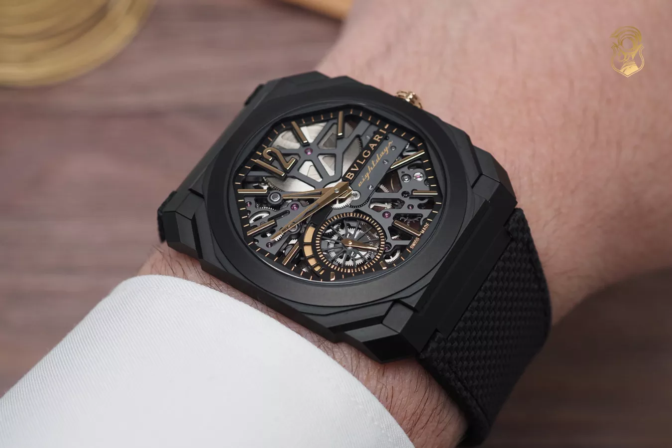 Đồng hồ Bvlgari - Octo Finissimo Skeleton 8 Days in black DLC titanium