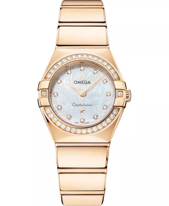 Omega Constellation 18K Gold Diamonds Watch 25mm