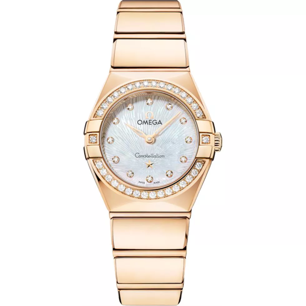 Omega Constellation 18K Gold Diamonds Watch 25mm