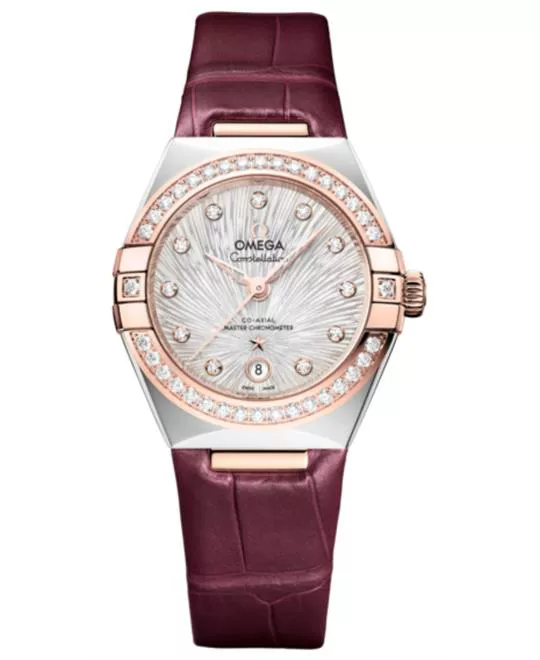 Omega Constellation  Burgundy 29 mm