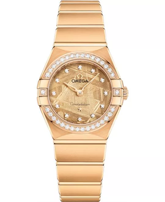 Omega Constellation 18K Gold Diamonds Watch 25mm